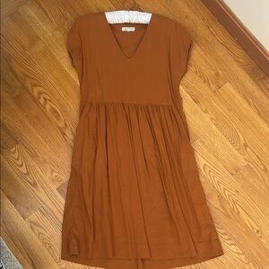 Elegant Brown Women's Dress